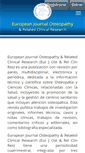 Mobile Screenshot of europeanjournalosteopathy.com