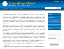 Tablet Screenshot of europeanjournalosteopathy.com